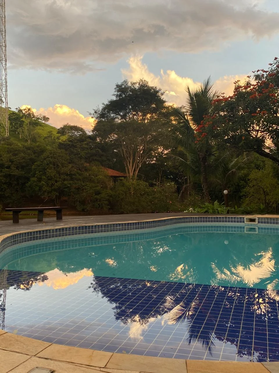 Piscina e natureza