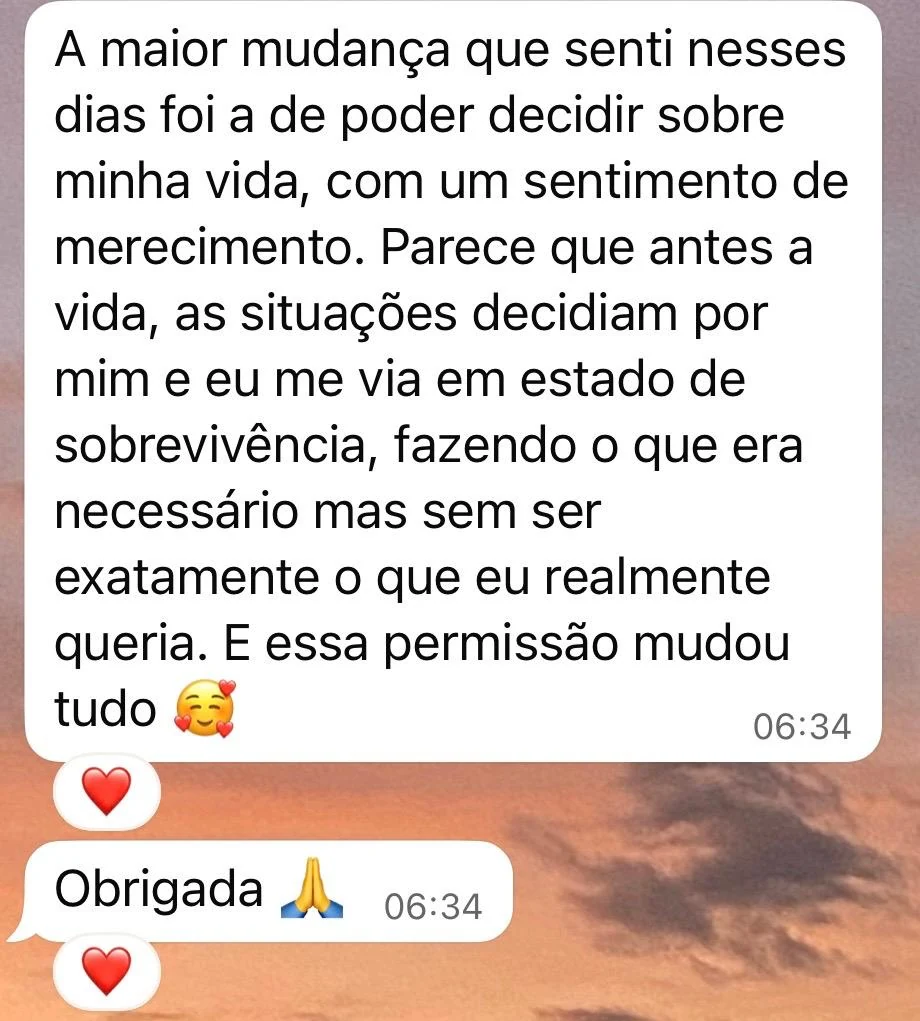 Depoimento escrito de participante de uma edição anterior, relato 1