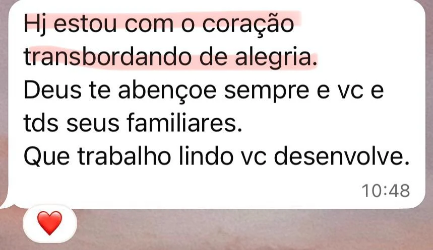 Depoimento escrito de participante de uma edição anterior, relato 3