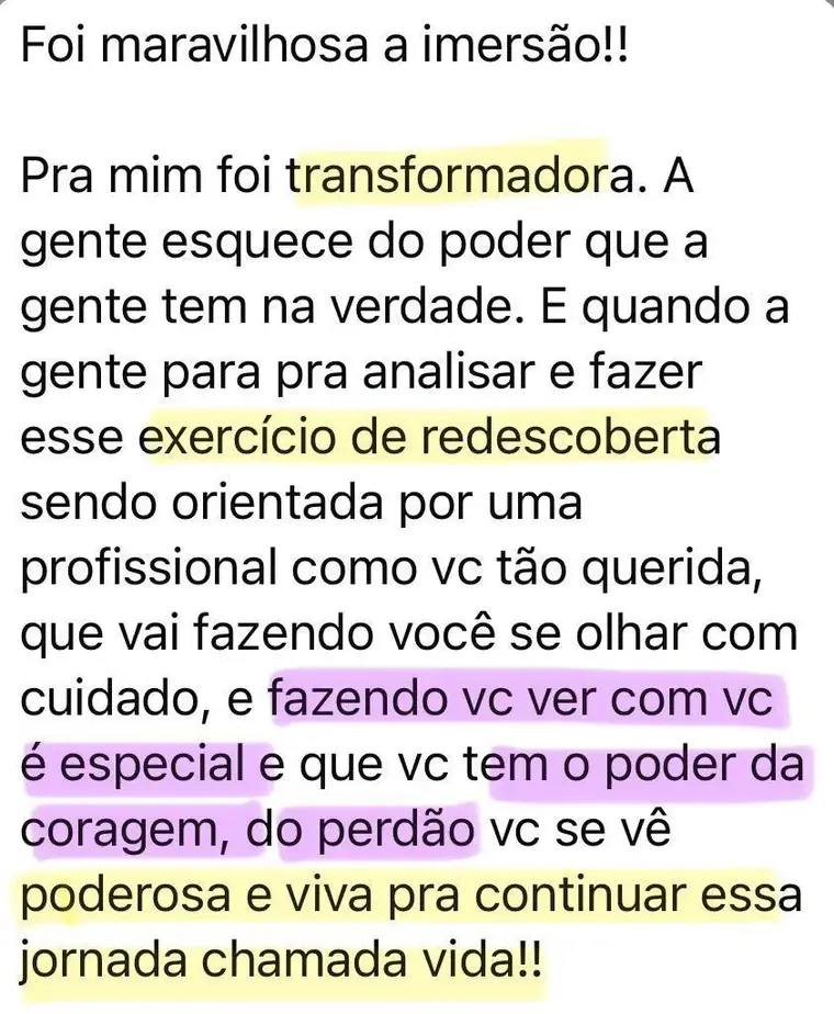 Depoimento de participante de uma edição anterior, acervo original 5