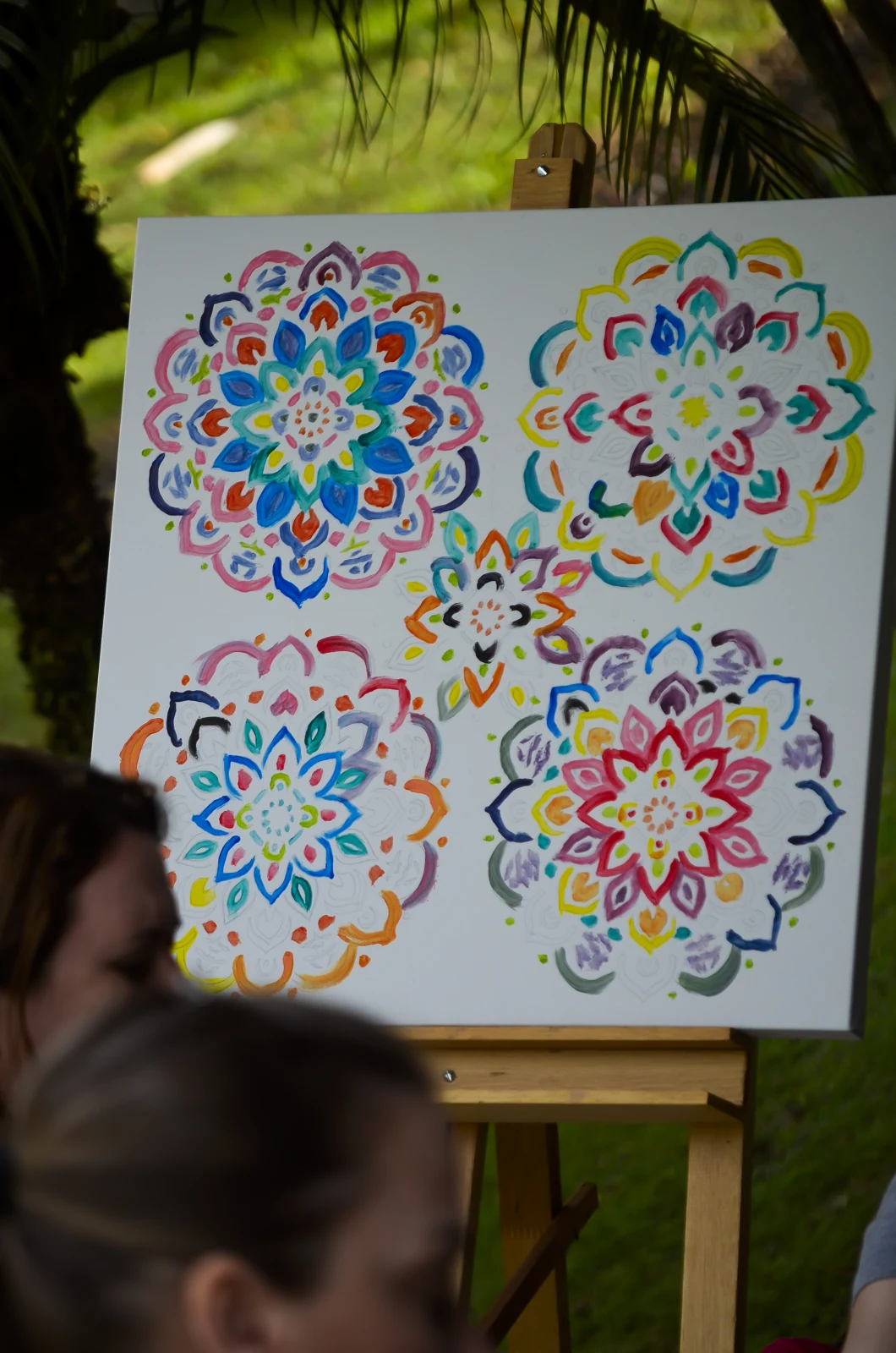 Mandalas criadas em uma dinâmica de uma edição anterior